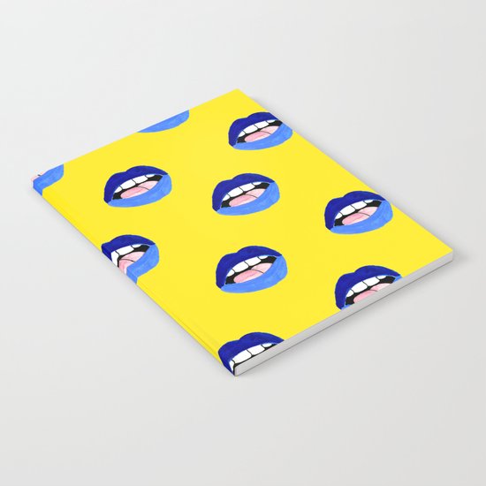 Blue Lips Notebook