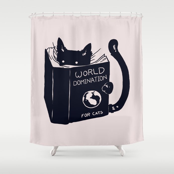 World Domination For Cats Shower Curtain
