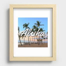 Aloha Hawaii Recessed Framed Print