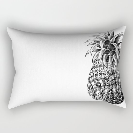 Ornate Pineapple Rectangular Pillow