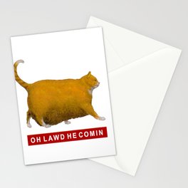 OH LAWD HE COMIN Meme Stationery Card