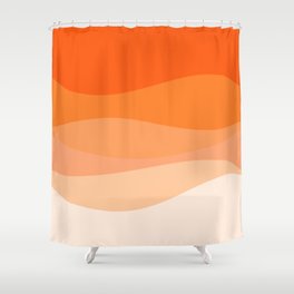 Creamsicle Dream - Abstract Shower Curtain