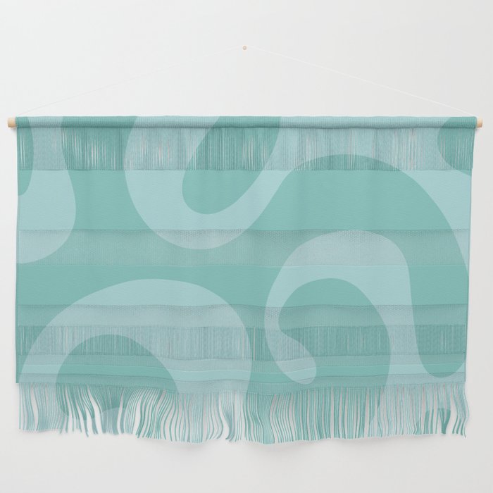 Getting Groovy - Light sea blue Wall Hanging
