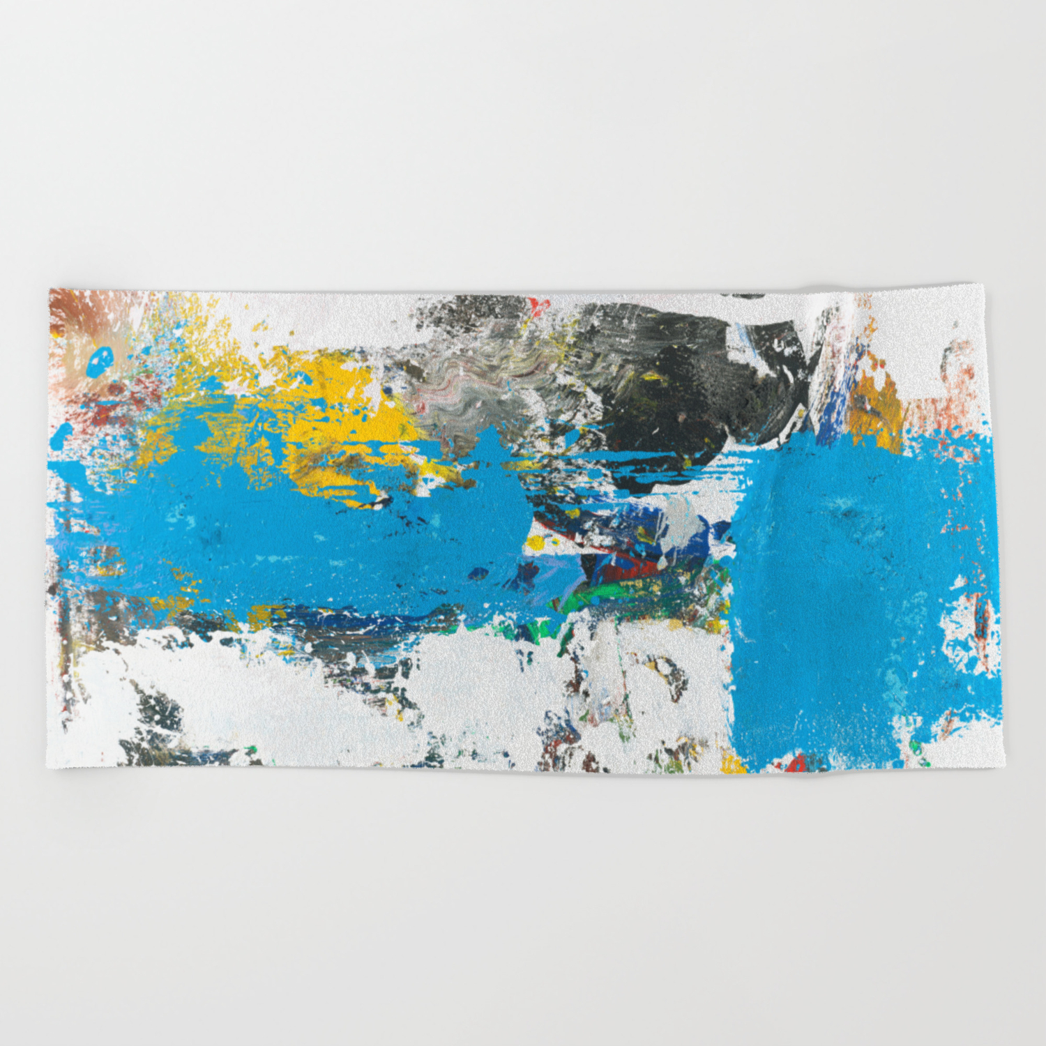 Crow Abstract Art Beach Towel By Shawnmcnulty Society6