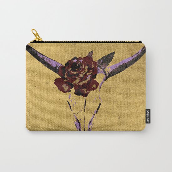 Grunge Animal Skull Carry-All Pouch