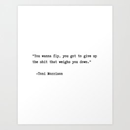 Toni Morrison Quote Art Print