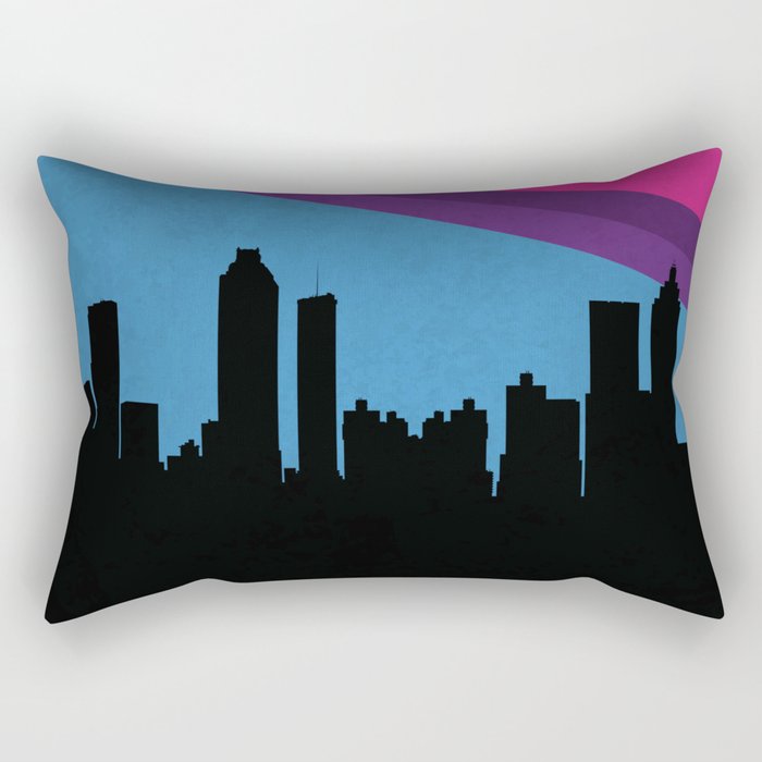 Atlanta Skyline Rectangular Pillow