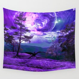 Lonely Dragon Wall Tapestry