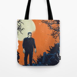 Frankenstein under the moon - orange Tote Bag