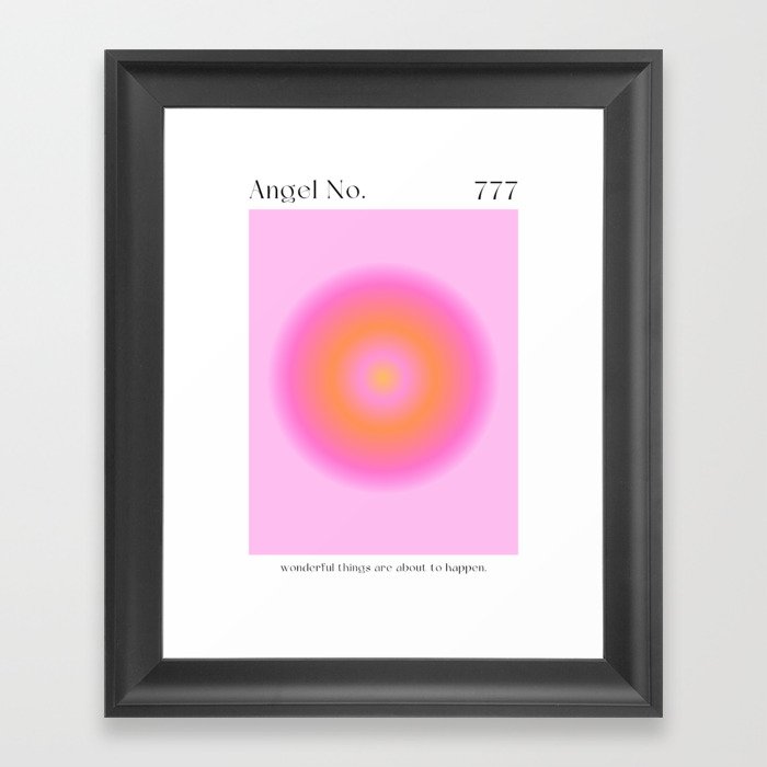 Angel Number 777 Framed Art Print