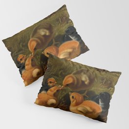 Baby Chicks Art Pillow Sham
