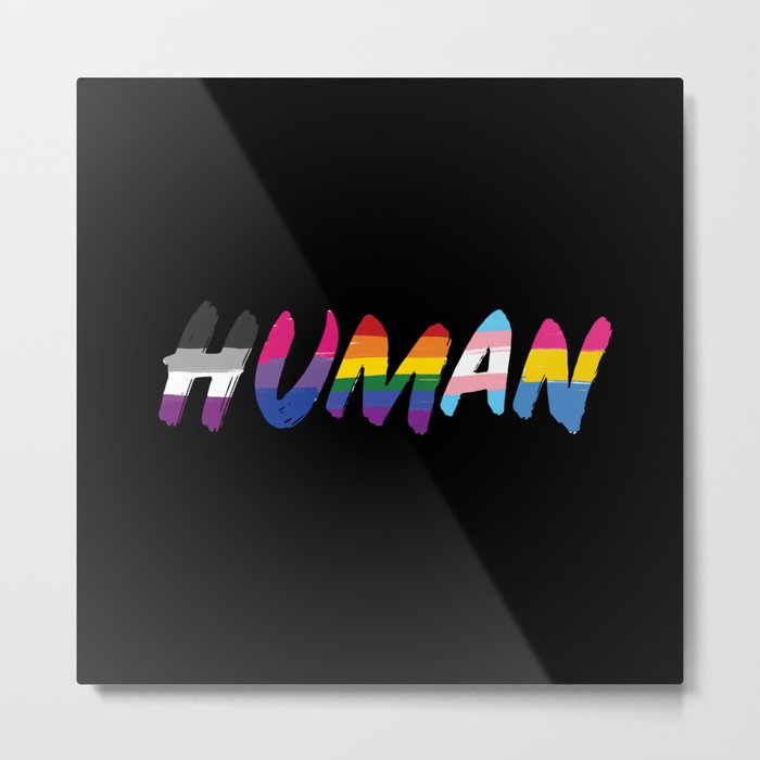 HUMAN Metal Print