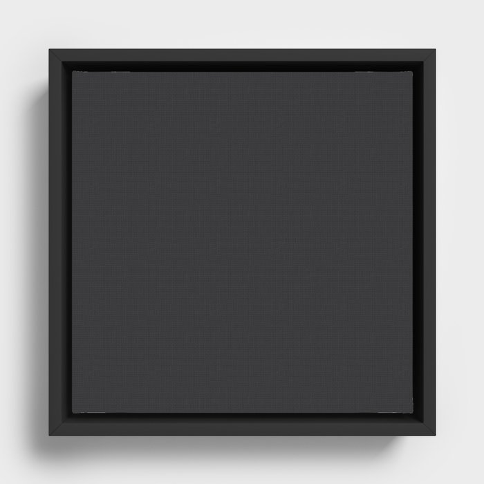 Carbon Gray Framed Canvas