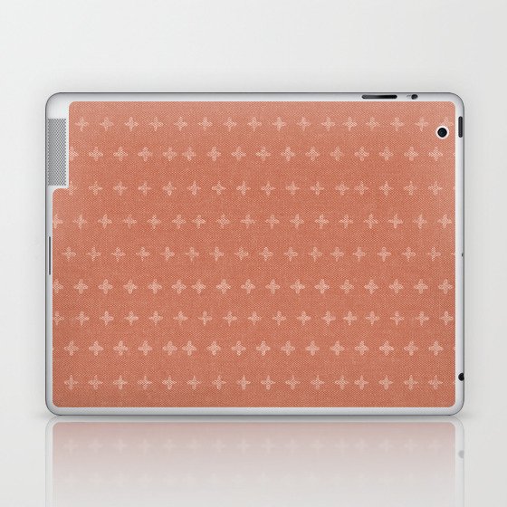 woven crosses - terracotta Laptop & iPad Skin