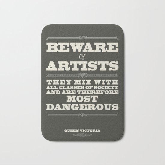 Beware of Artists Bath Mat