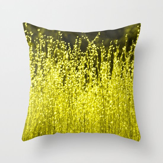 Grasses 2 Summer Sun Throw Pillow