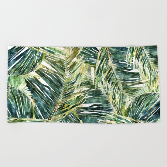 Classic Palm #society6 #decor #buyart Beach Towel