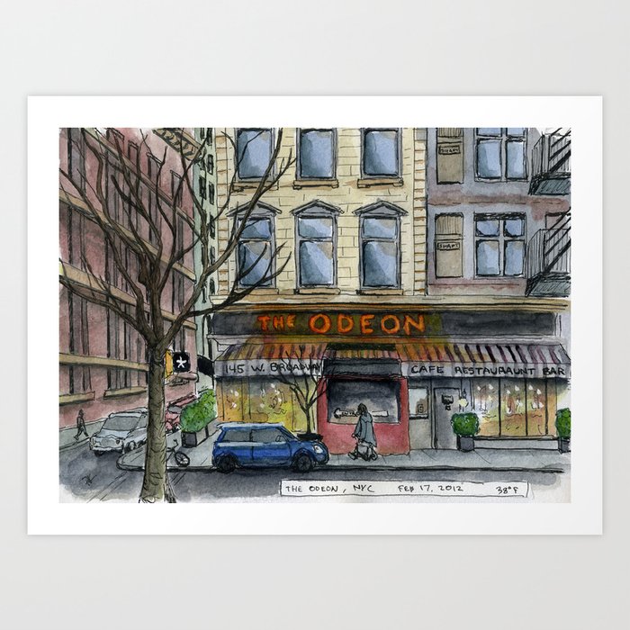 Odeon, TriBeCa, NYC Art Print