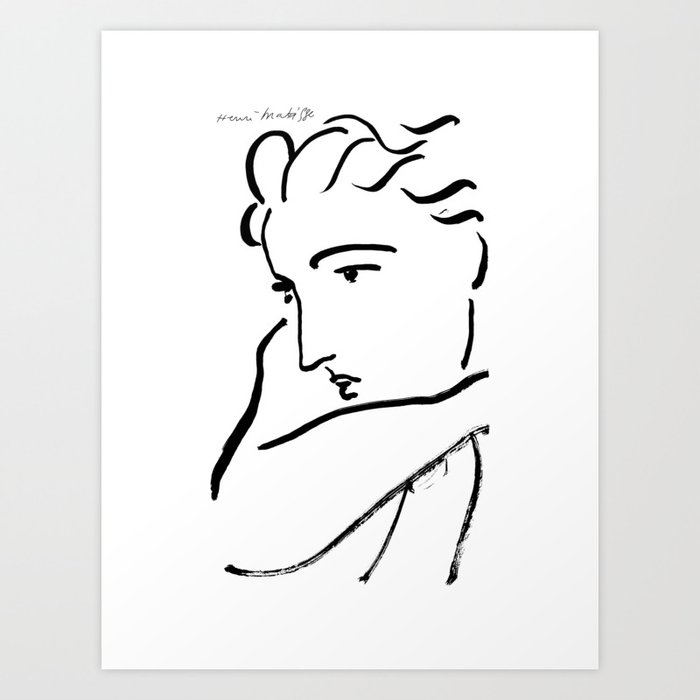 Matisse - Woman Profile Art Print