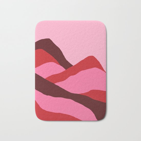 Climb red Bath Mat