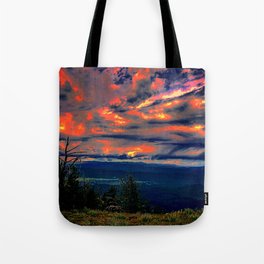 Psychedelic Sunset Tote Bag