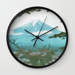 Japan watercolor painting #5 Wall Clock