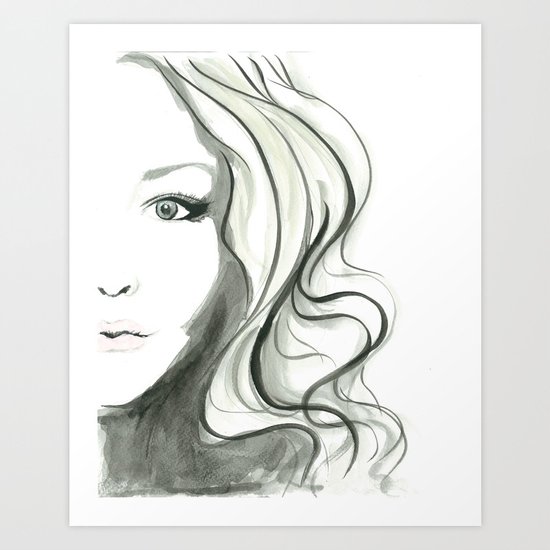 Girl Art Print