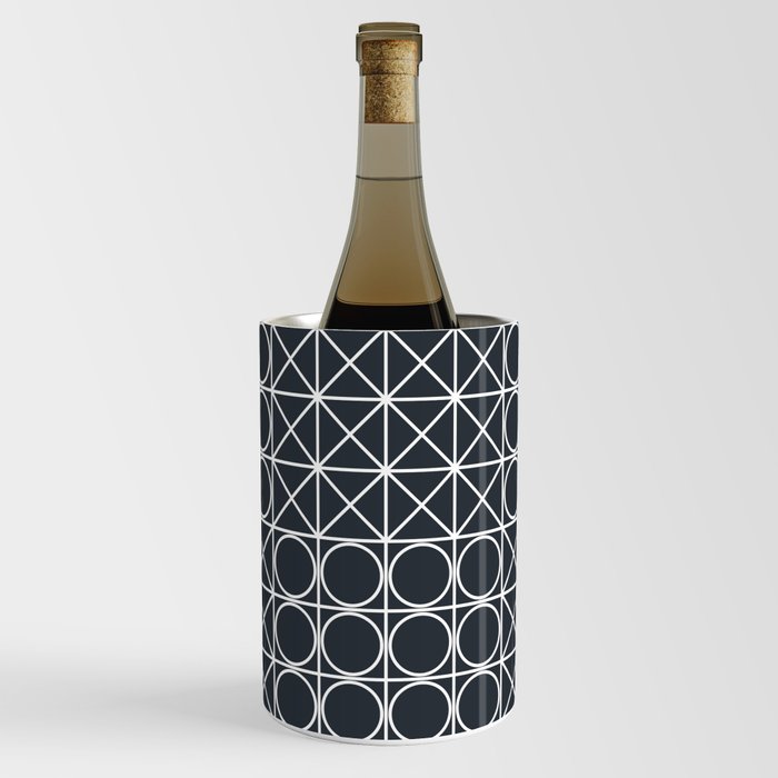 Geometric Tile Pattern Wine Chiller