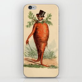 Victorian Carrot Man iPhone Skin