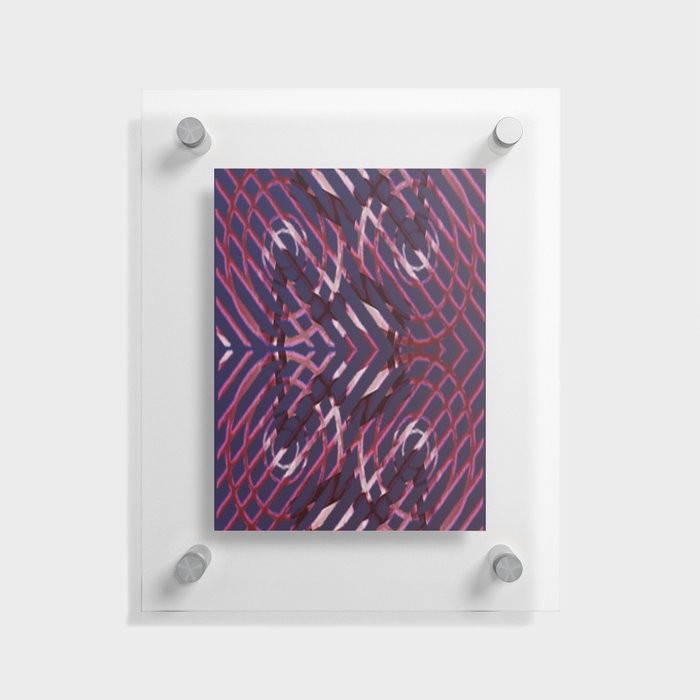 Stylish Random line pattern design Floating Acrylic Print
