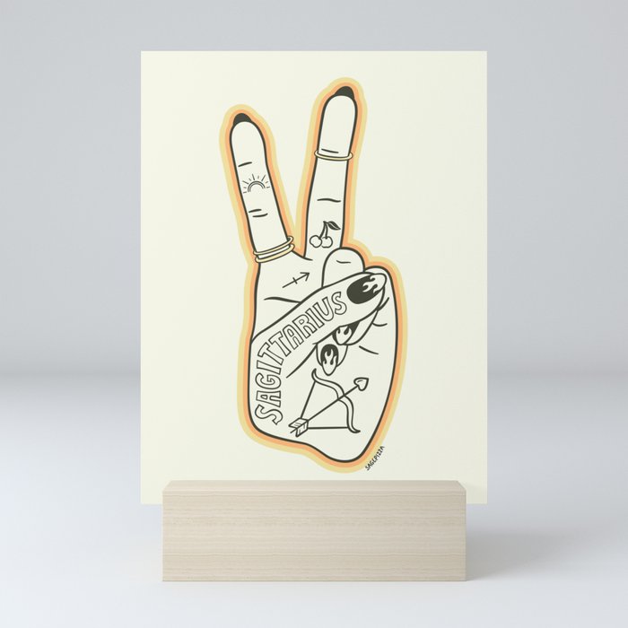 Sagittarius Hand Mini Art Print