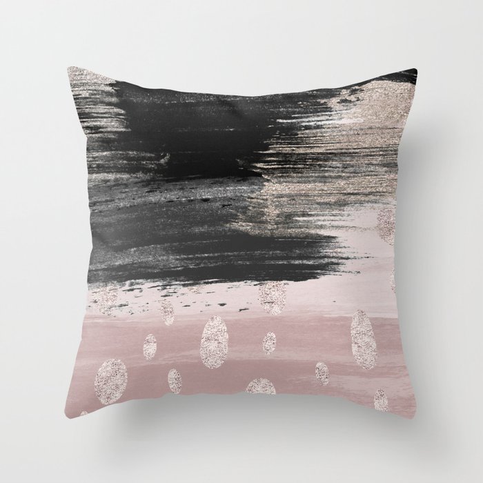Blush and best sale gray throw pillows