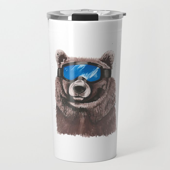 Ski Bum Bear Travel Mug