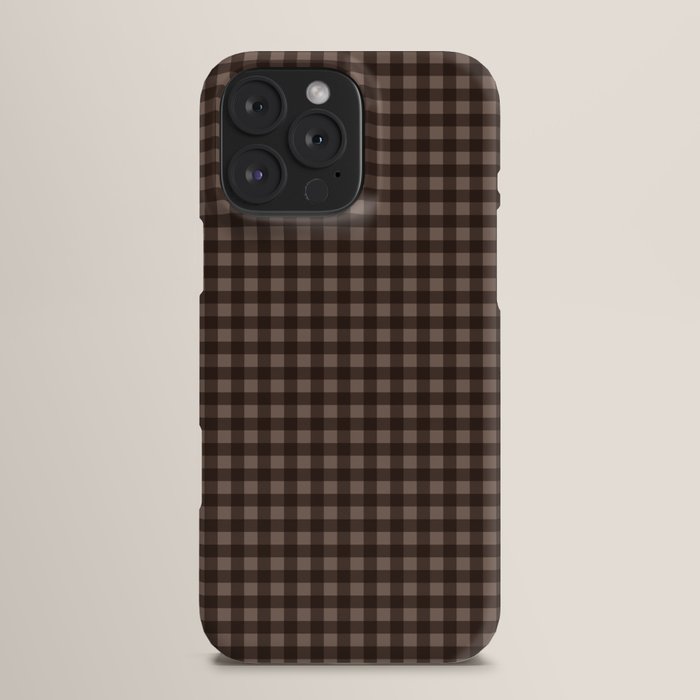 Gingham Plaid Pattern - Earthy Brown