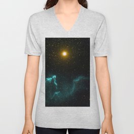 Gamma Cassiopeia Nebula V Neck T Shirt
