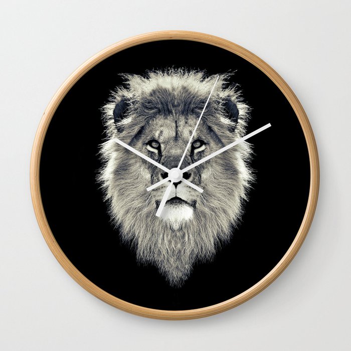 Lion Portrait Wall Clock