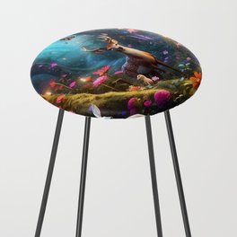 Mystical Forest Creatures Awesome Counter Stool