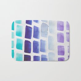 3  |190326 Watercolor Brush Strokes Bath Mat