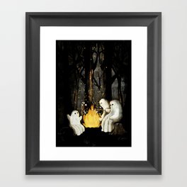 Marshmallows and ghost stories Framed Art Print