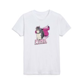Little Thumbelina Girl: Pink Lightning Ready for Adventure! Kids T Shirt