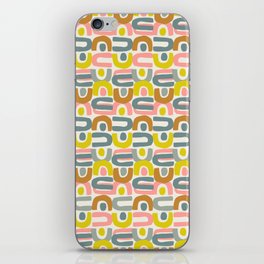 Earthy Abstract Shapes Pattern 19 iPhone Skin