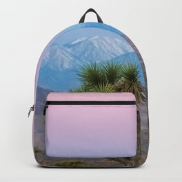 Sunrise Joshua Tree Desert Vibes (Blue and pink) Backpack