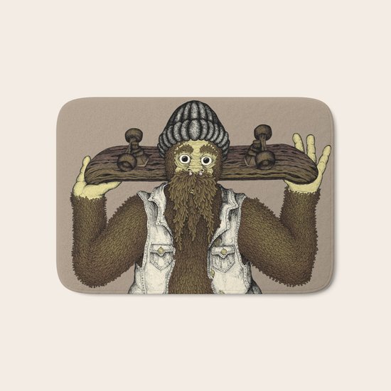 Skate Squatch Bath Mat