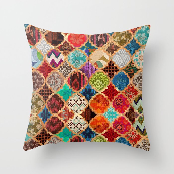 Epic Traditional Colored Artwork Throw Pillow