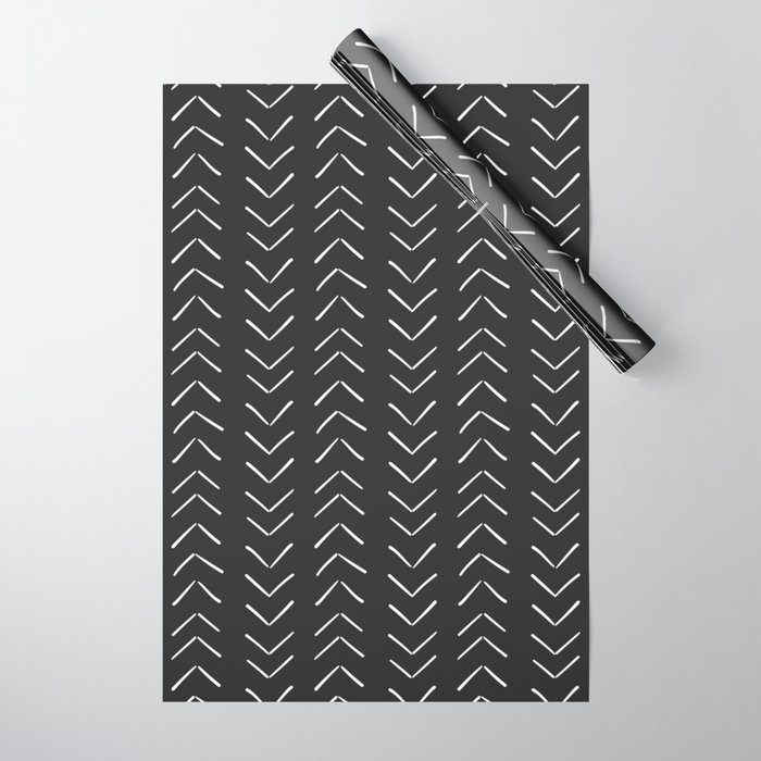 Boho Big Arrows in Black and White Wrapping Paper