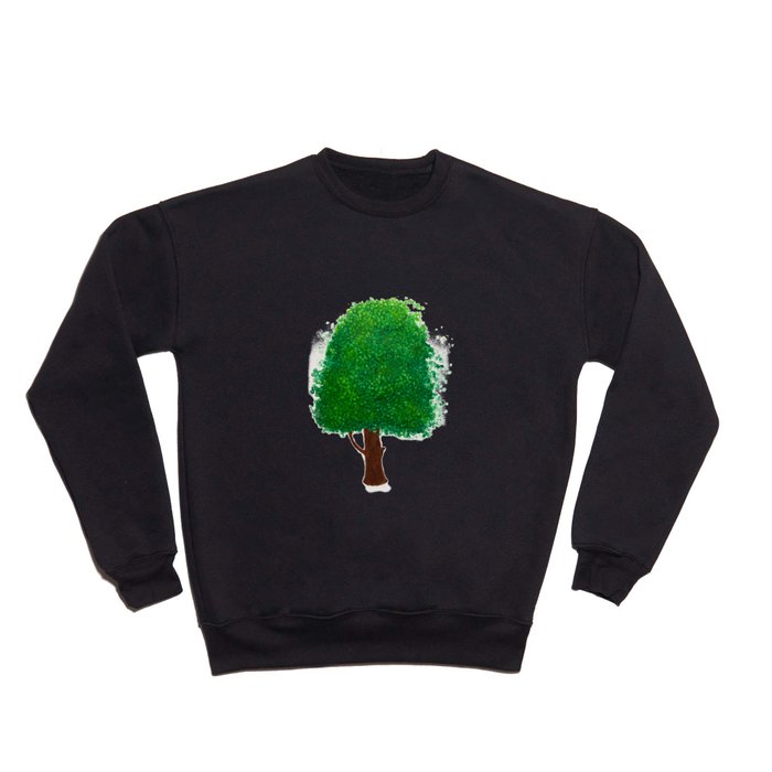 A green tree Crewneck Sweatshirt