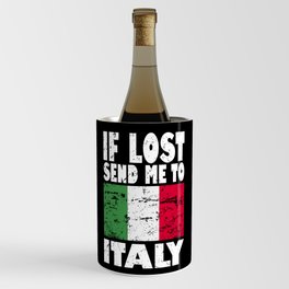 Italy Flag Saying Wine Chiller
