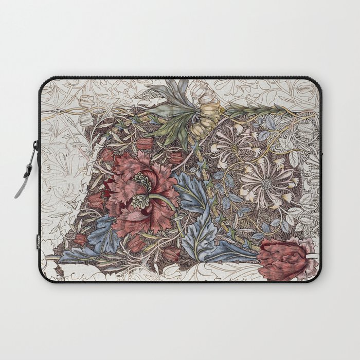 Vintage William Morris floral pattern art Laptop Sleeve