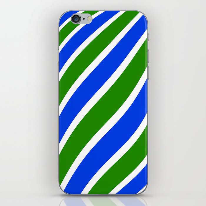 Abstract pattern - green and blue. iPhone Skin