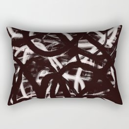 Expressionist Drawing. Abstract 216. Rectangular Pillow